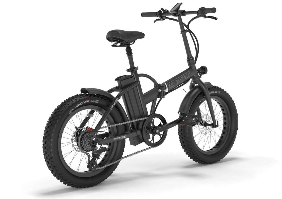 Fat Bike Electrique Pliant Speed Bike 45km/h Bad Bike BAD 500W noir