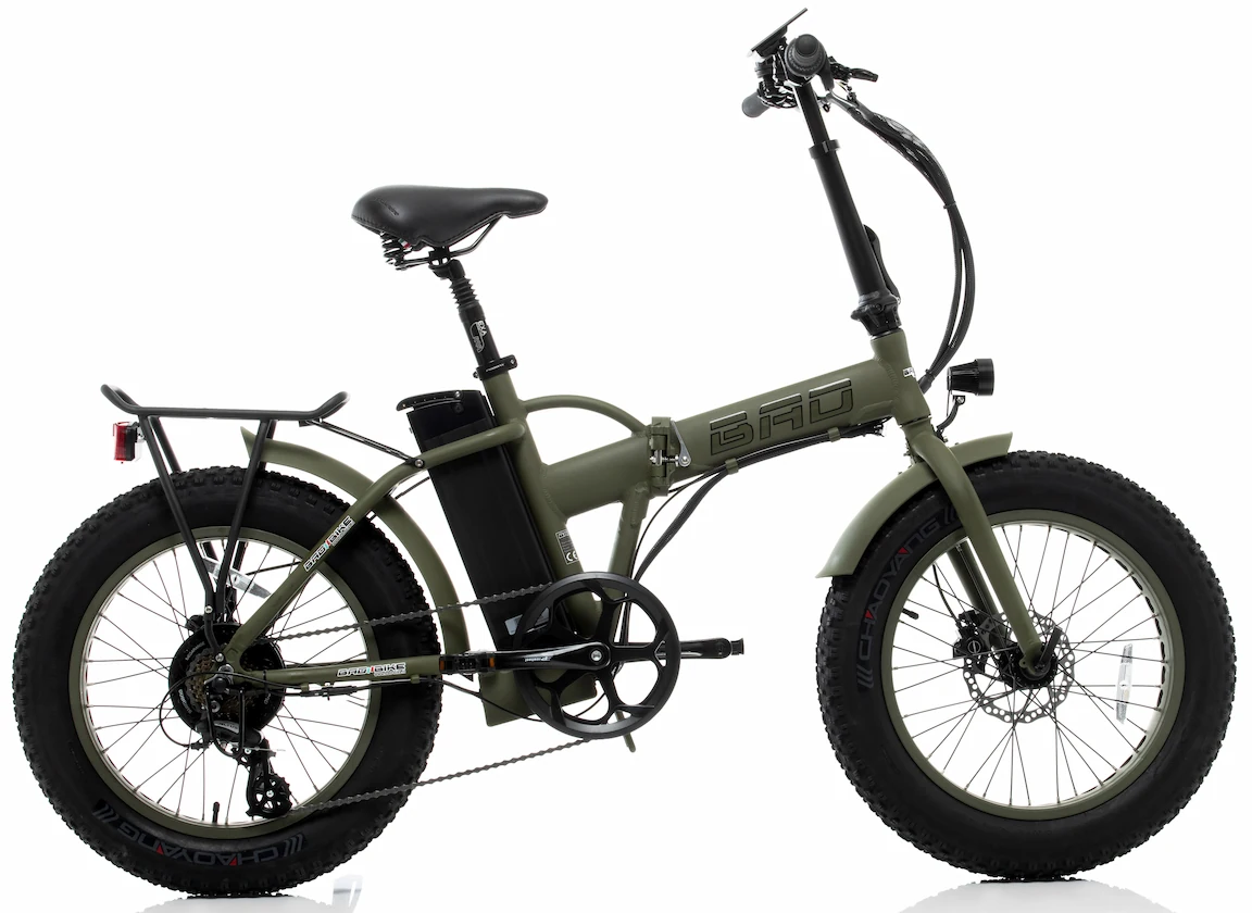 Fat Bike Electrique Pliant Speed Bike 45km/h 20 Pouces BAD 500W vert