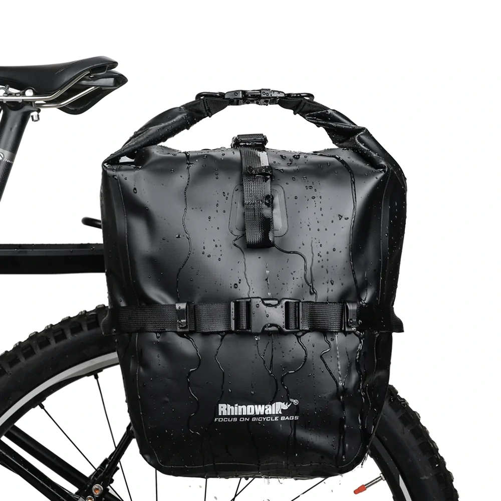 20 Liter Waterproof Bike Pannier Bag Black