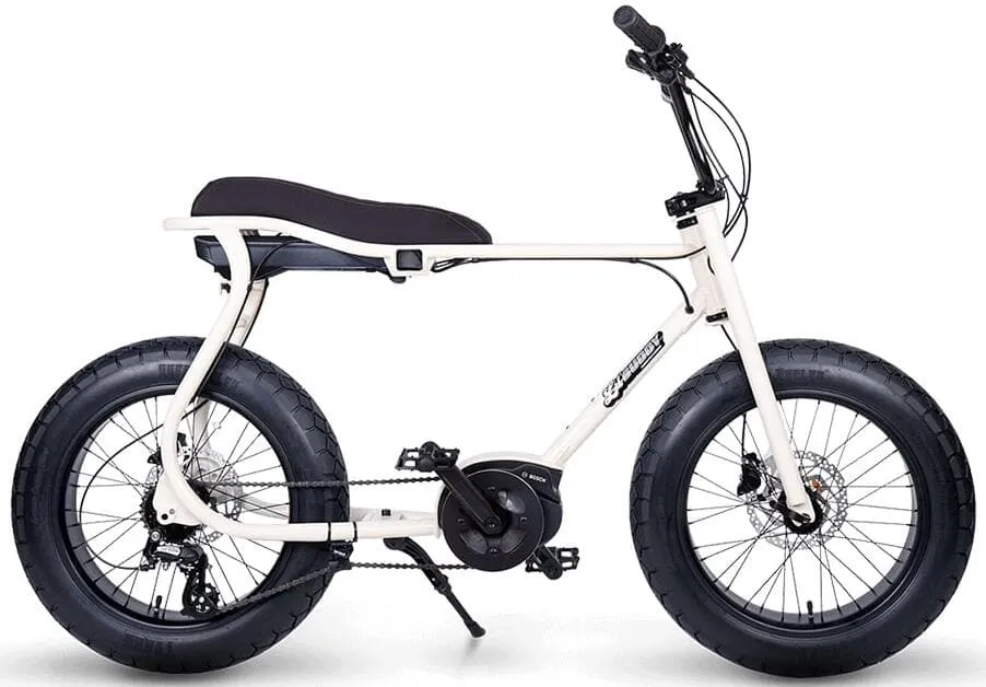 Fat Bike Electrique Moteur Pedalier 20 Pouces Ruff Cycles Lil'Buddy CX Blanc