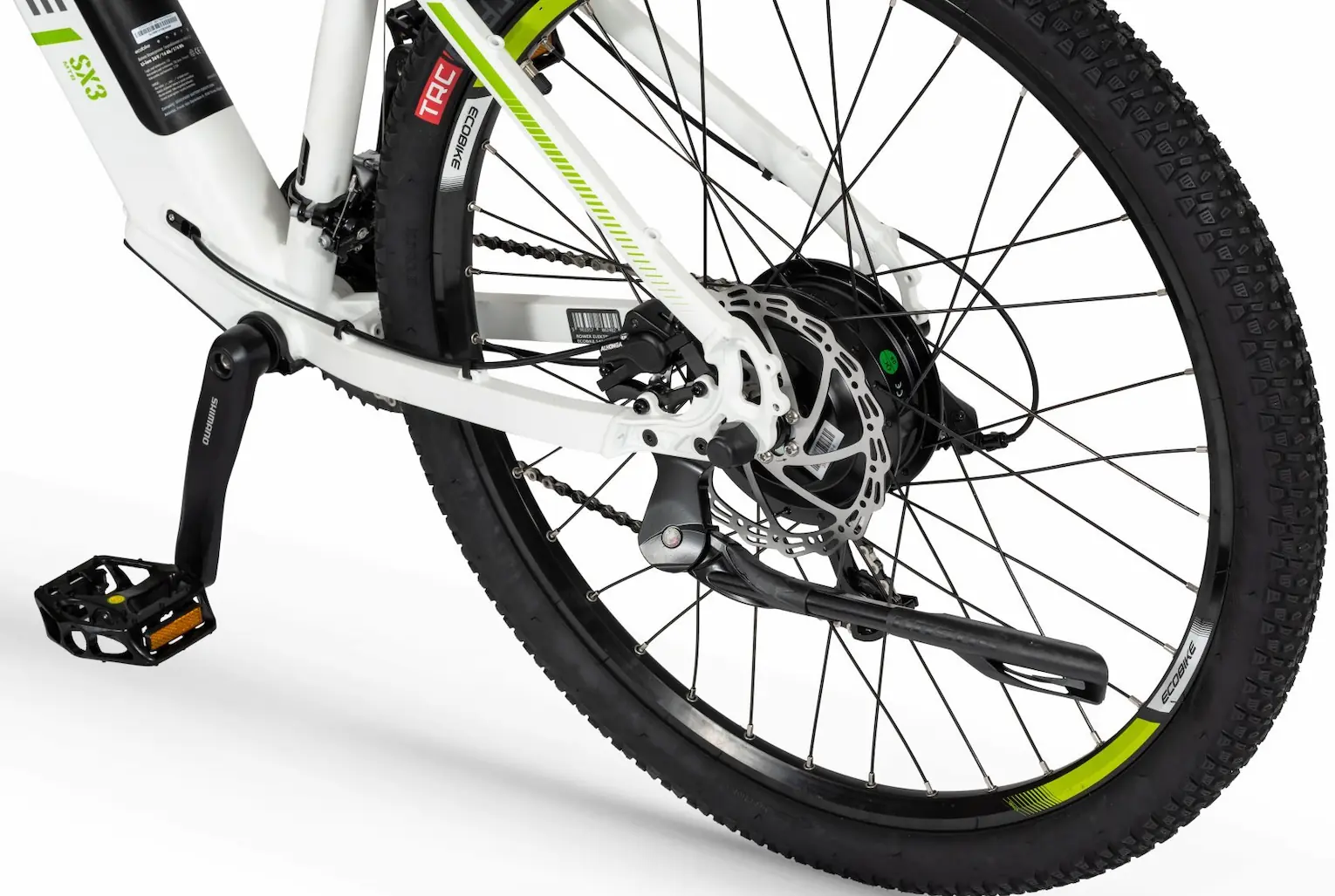 Speed Bike VTT Electrique Semi Rigide 27,5 Pouces Ecobike SX3 Blanc 468Wh