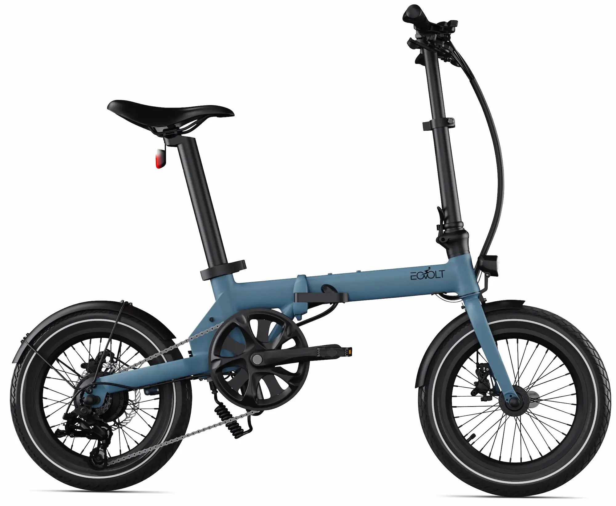 Mini Vélo Électrique Pliant 16 Pouces Leger 14kg Eovolt Morning Bleu