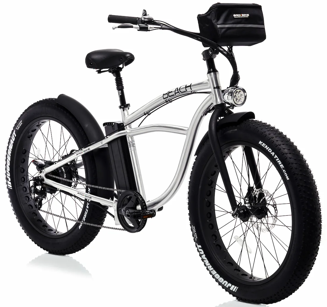 Fat Bike Électrique Beach Cruiser Vélo 26 Pouces Bad Bike 250W Aluminium