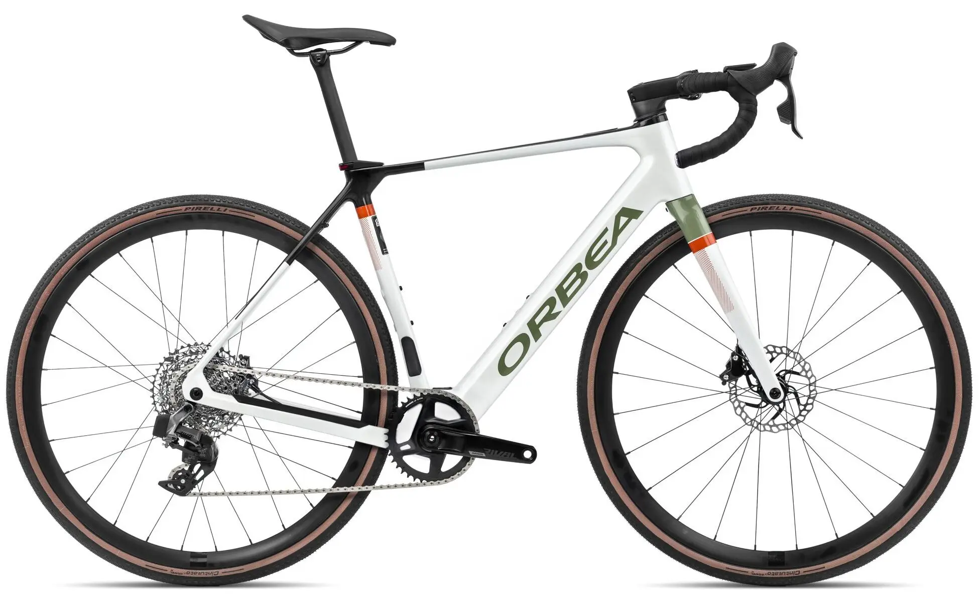 Orbea Gain M31E 1X 2024 Vélo Gravel Électrique Carbon Blanc XL