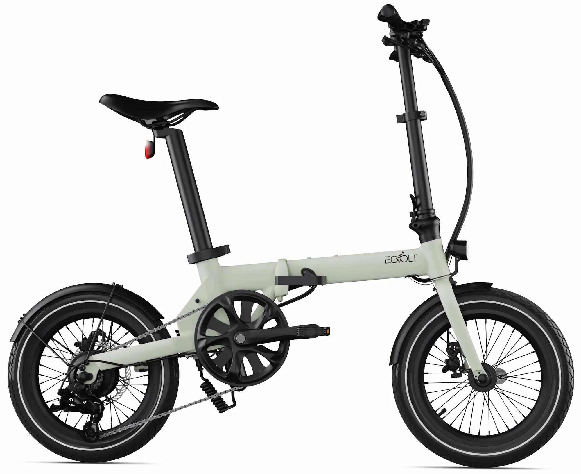 Mini Vélo Électrique Pliant 16 Pouces Leger 14kg Eovolt Morning Vert