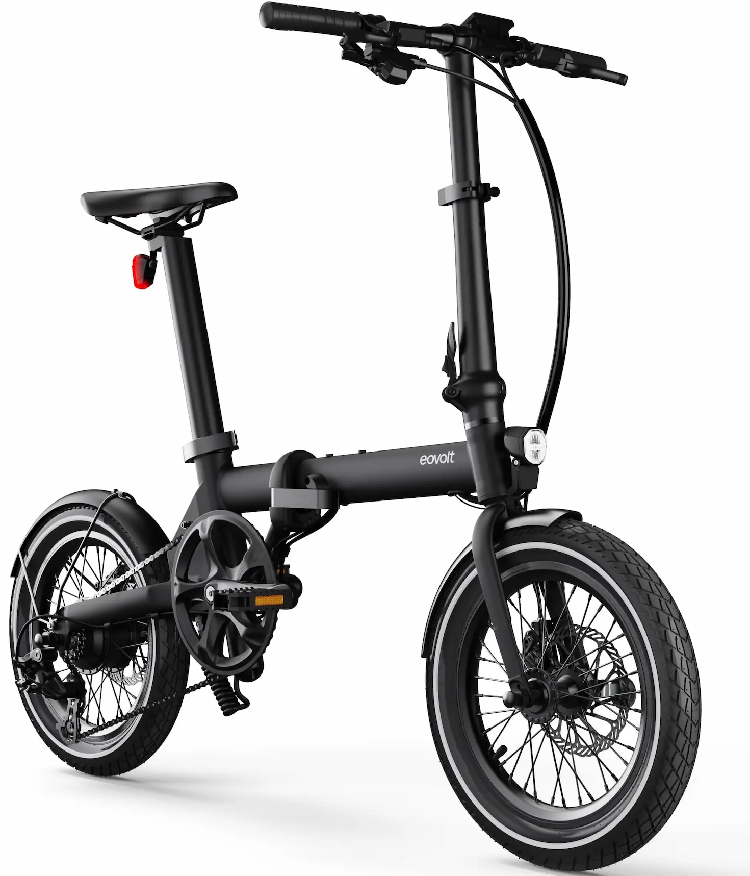 Mini Vélo Électrique Pliant 16 Pouces Leger 14kg Eovolt Morning Noir