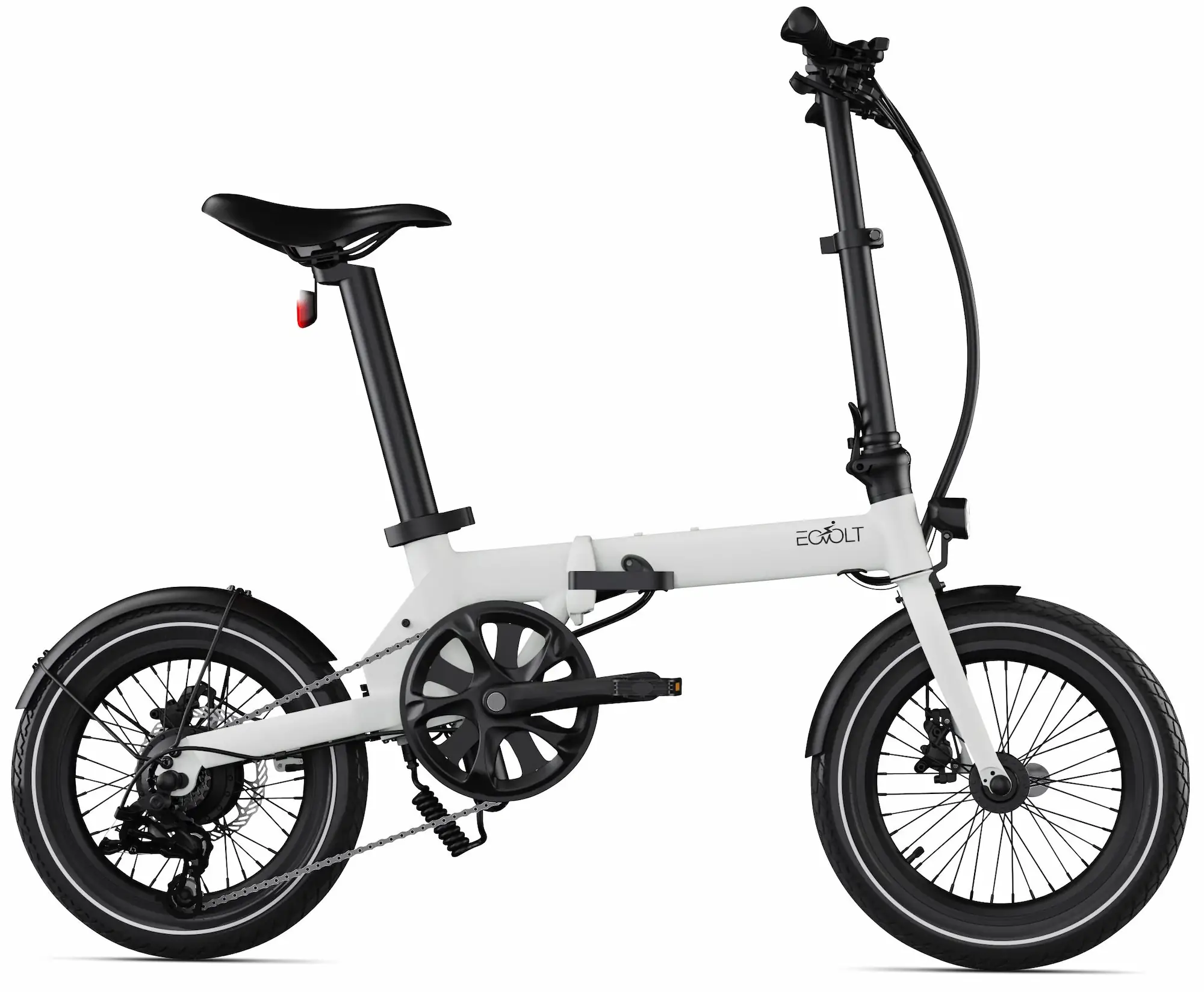 Mini Vélo Électrique Pliant 16 Pouces Leger 14kg Eovolt Morning Gris