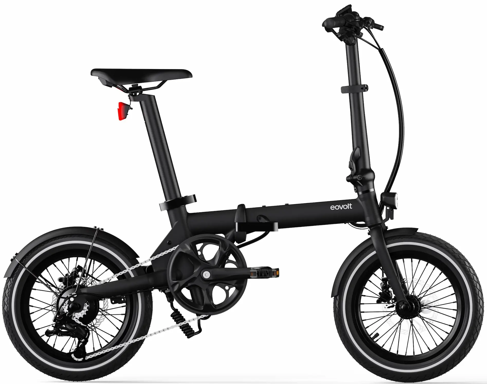 Mini Vélo Électrique Pliant 16 Pouces Leger 14kg Eovolt Morning Noir