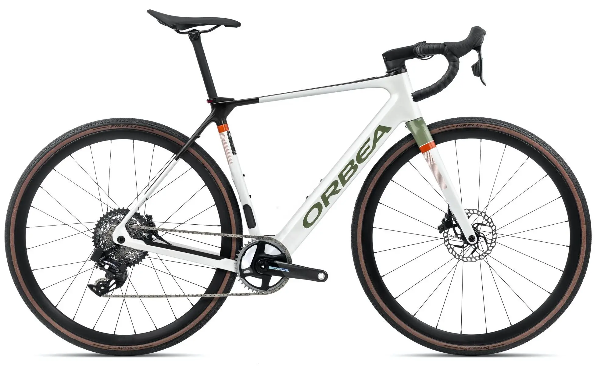 Orbea Gain M21E 1X 2024 Vélo Gravel Électrique Carbon Blanc XS