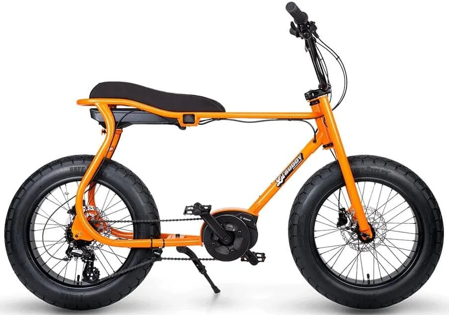 Fat Bike Electrique Moteur Pedalier Ruff Cycles Lil'Buddy CX Orange