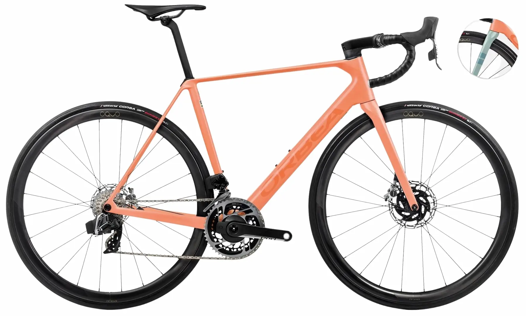 Orbea Orca M11ELTD PWR 2024 Vélo de Route Carbon Orange 47cm