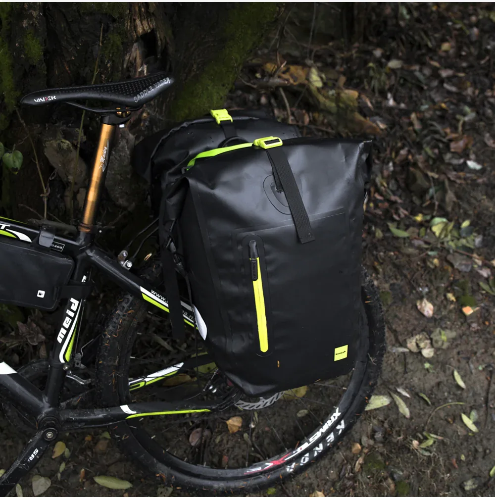 25 Liter Waterproof Bike Pannier Bag Yellow