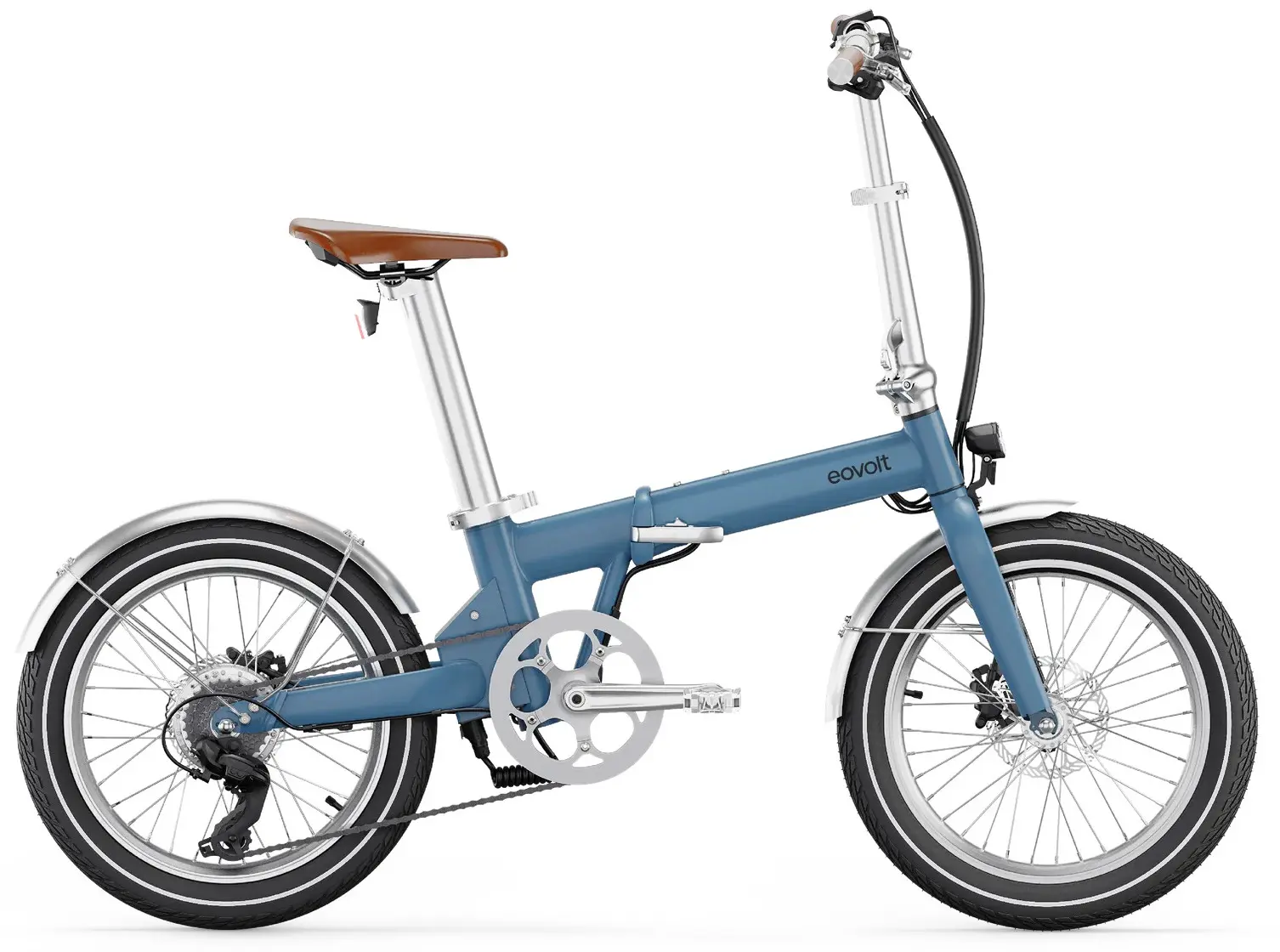Vélo Électrique pliant 20 Pouces Eovolt Afternoon Vintage Bleu