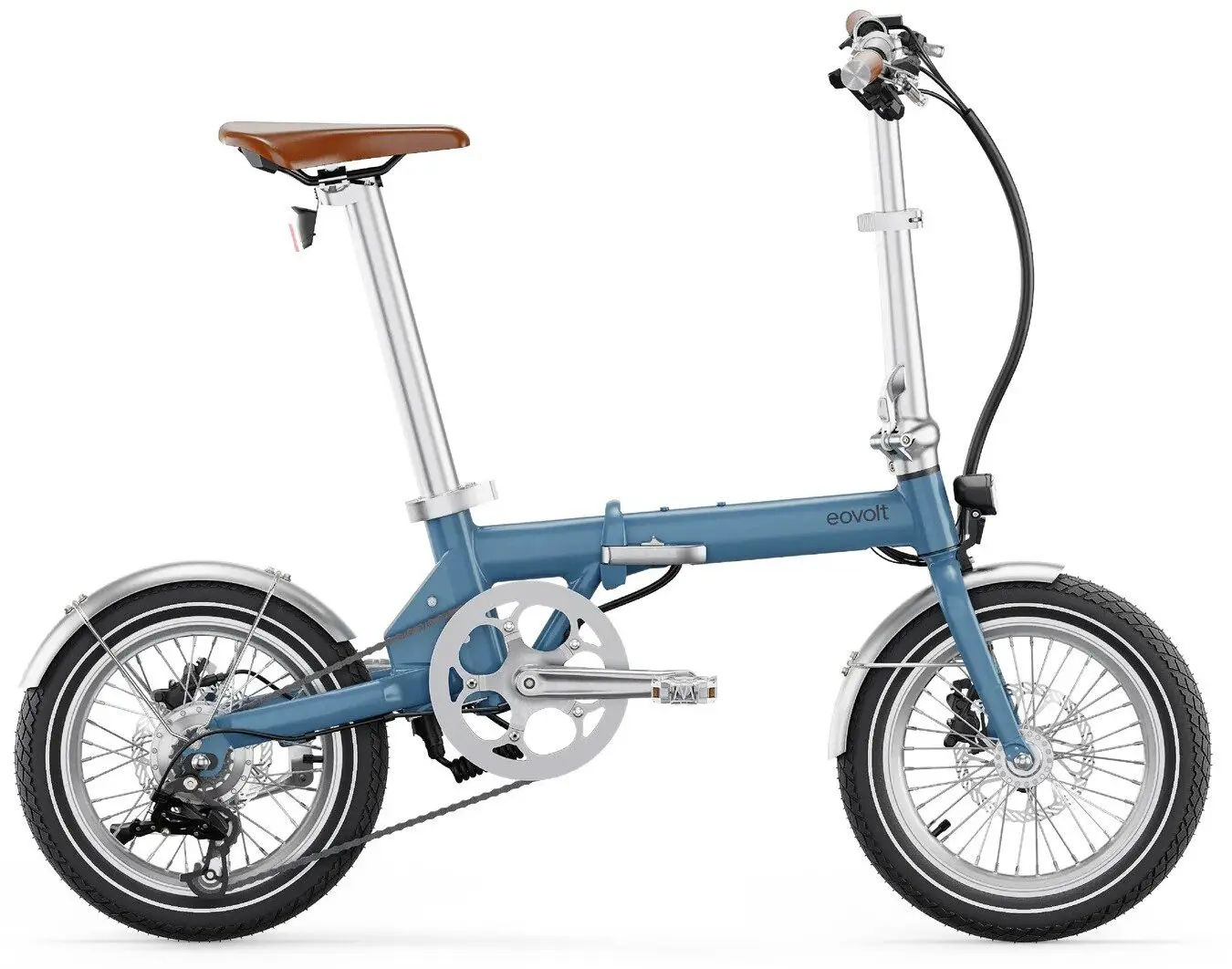 Vélo Électrique pliant 16 Pouces Léger Eovolt Morning Vintage Bleu
